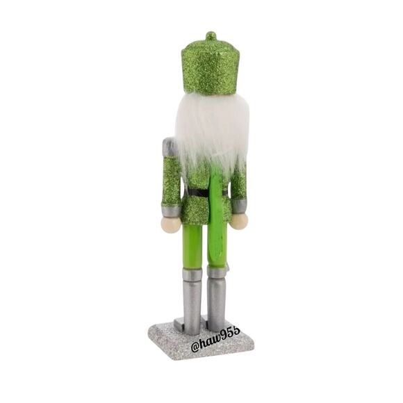 3 Glitter Nutcracker Soldier Christmas Table Top Decor Free Standing 7 in - Picture 5 of 7